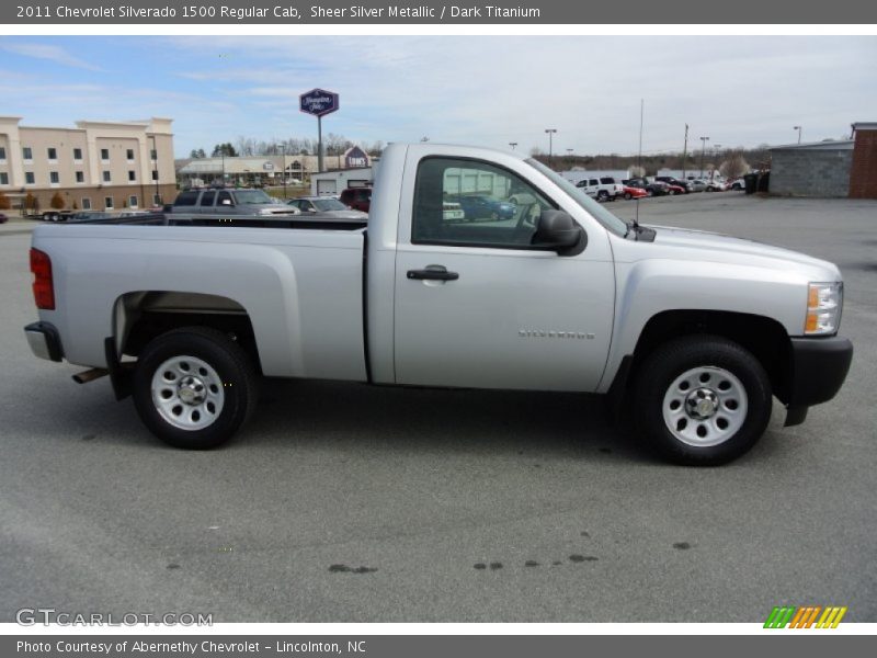 Sheer Silver Metallic / Dark Titanium 2011 Chevrolet Silverado 1500 Regular Cab