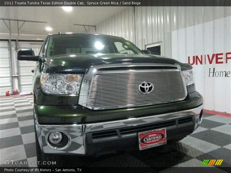 Spruce Green Mica / Sand Beige 2011 Toyota Tundra Texas Edition Double Cab