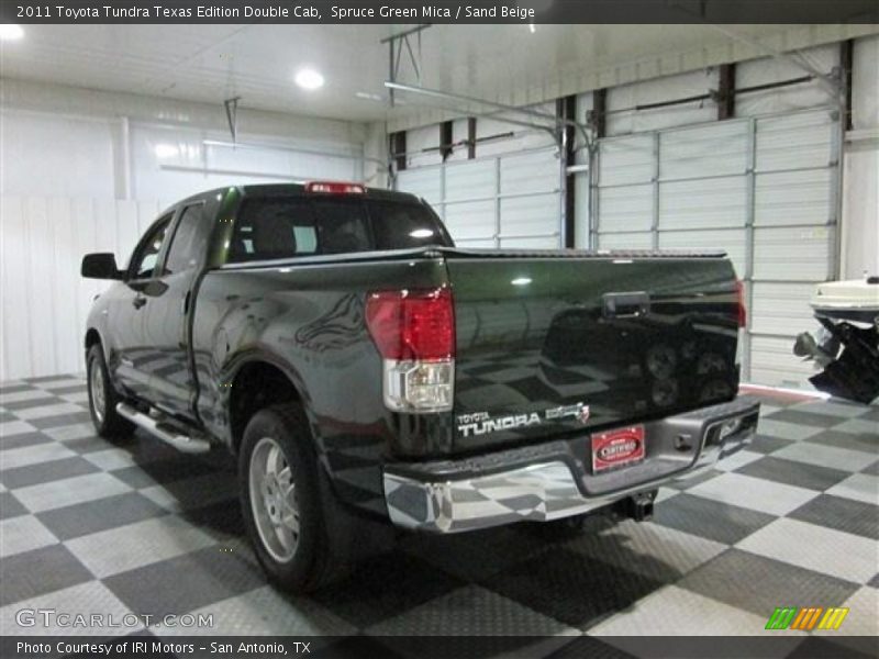 Spruce Green Mica / Sand Beige 2011 Toyota Tundra Texas Edition Double Cab