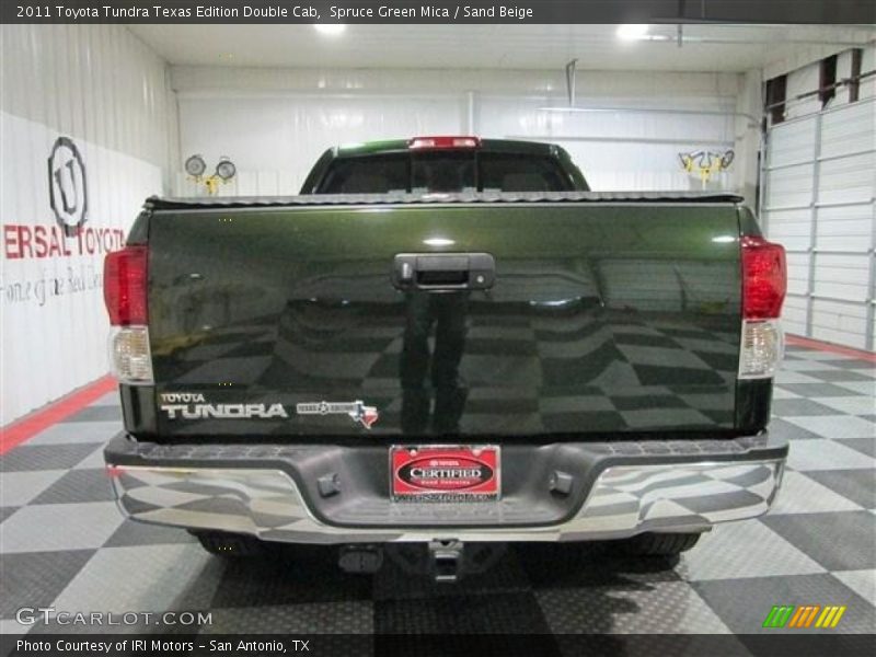Spruce Green Mica / Sand Beige 2011 Toyota Tundra Texas Edition Double Cab