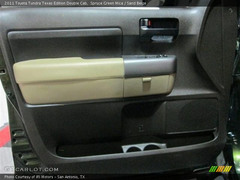 Spruce Green Mica / Sand Beige 2011 Toyota Tundra Texas Edition Double Cab