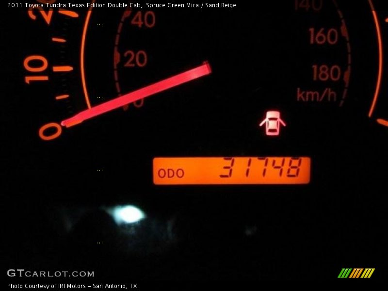 Spruce Green Mica / Sand Beige 2011 Toyota Tundra Texas Edition Double Cab