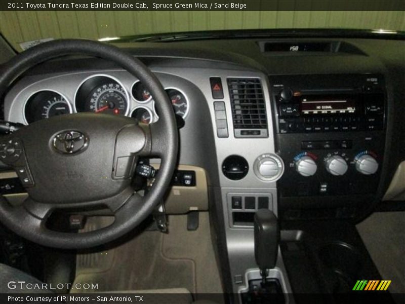 Spruce Green Mica / Sand Beige 2011 Toyota Tundra Texas Edition Double Cab
