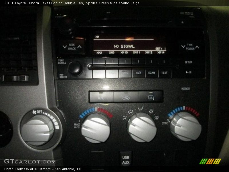 Spruce Green Mica / Sand Beige 2011 Toyota Tundra Texas Edition Double Cab