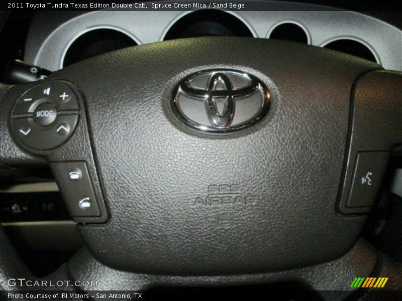 Spruce Green Mica / Sand Beige 2011 Toyota Tundra Texas Edition Double Cab