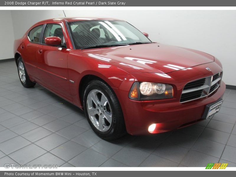 Inferno Red Crystal Pearl / Dark Slate Gray 2008 Dodge Charger R/T