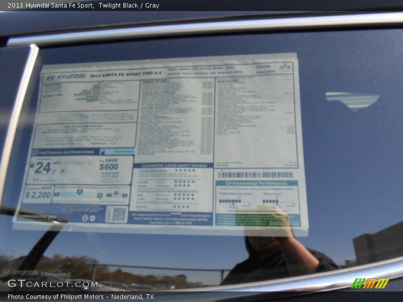 Twilight Black / Gray 2013 Hyundai Santa Fe Sport