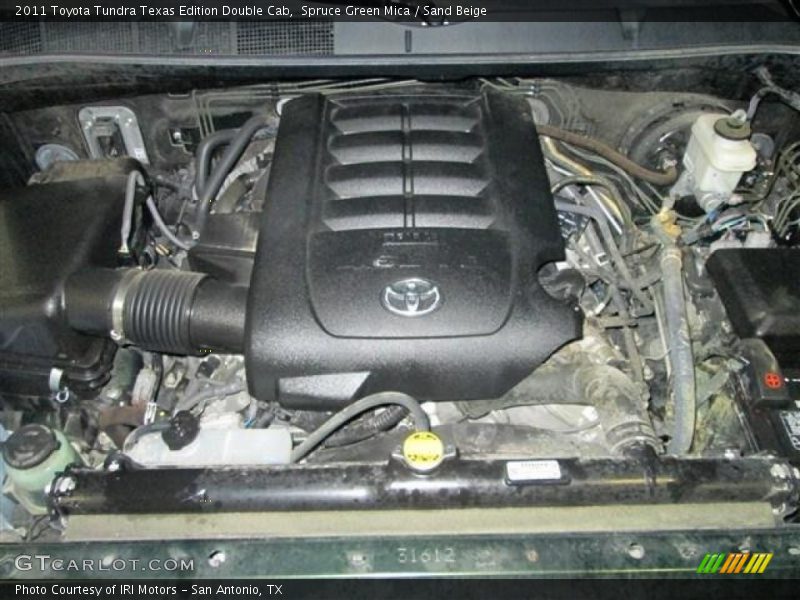 Spruce Green Mica / Sand Beige 2011 Toyota Tundra Texas Edition Double Cab