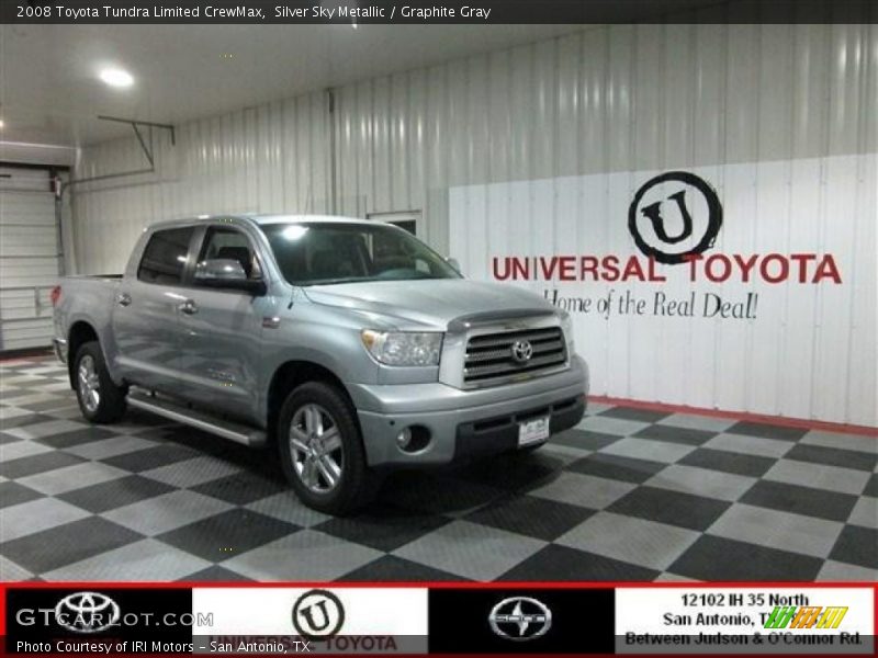Silver Sky Metallic / Graphite Gray 2008 Toyota Tundra Limited CrewMax
