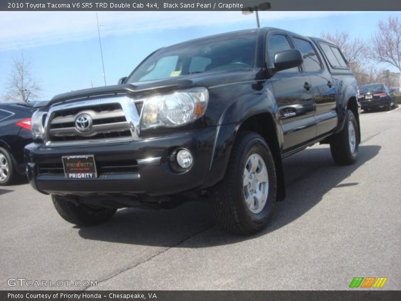Black Sand Pearl / Graphite 2010 Toyota Tacoma V6 SR5 TRD Double Cab 4x4