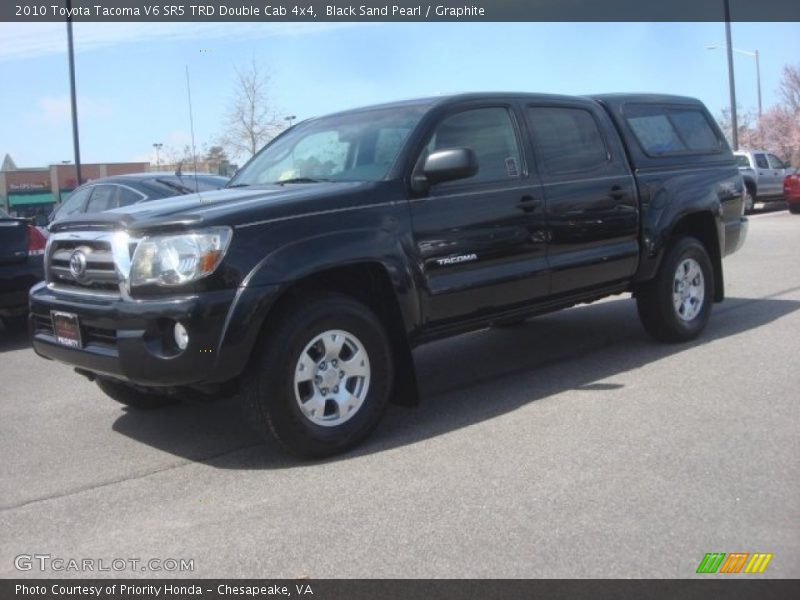 Black Sand Pearl / Graphite 2010 Toyota Tacoma V6 SR5 TRD Double Cab 4x4