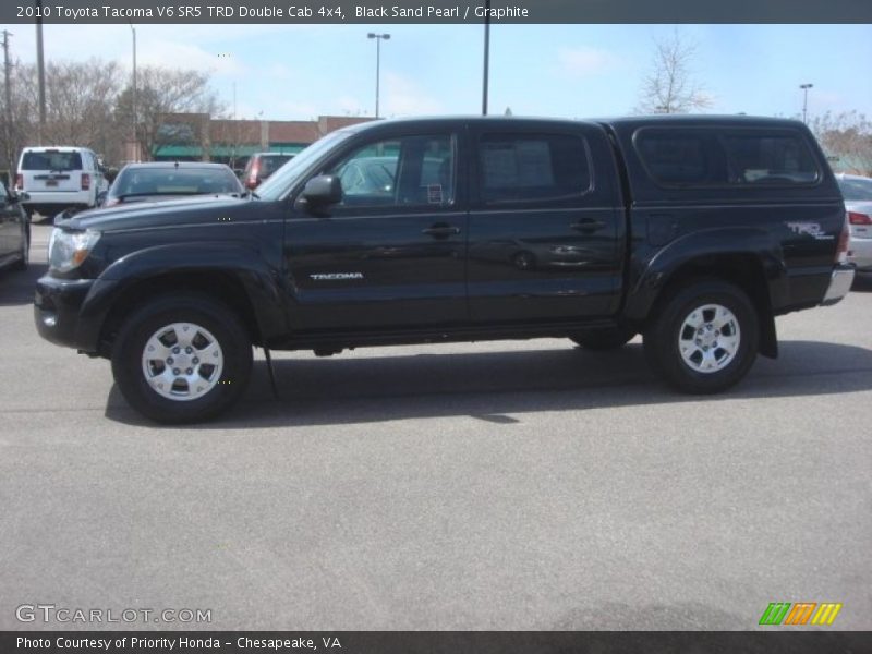 Black Sand Pearl / Graphite 2010 Toyota Tacoma V6 SR5 TRD Double Cab 4x4