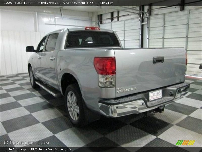 Silver Sky Metallic / Graphite Gray 2008 Toyota Tundra Limited CrewMax