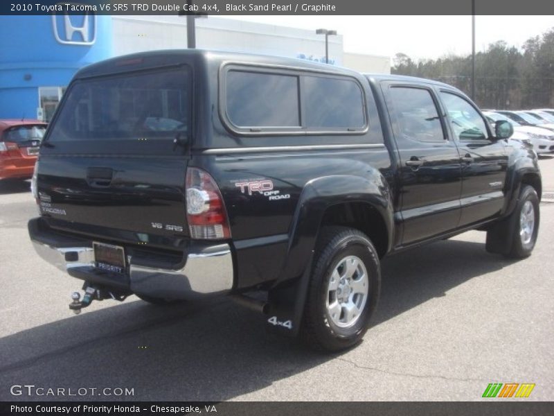 Black Sand Pearl / Graphite 2010 Toyota Tacoma V6 SR5 TRD Double Cab 4x4