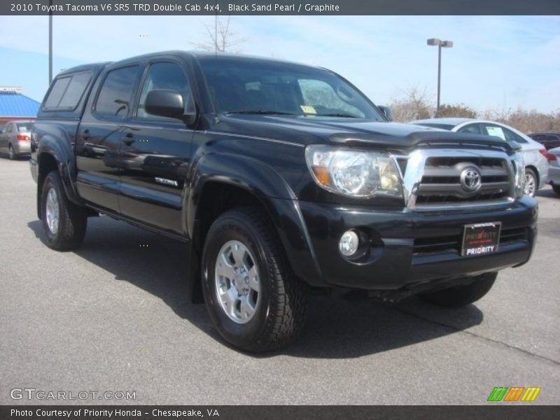 Black Sand Pearl / Graphite 2010 Toyota Tacoma V6 SR5 TRD Double Cab 4x4