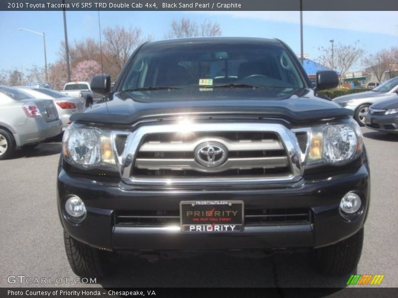 Black Sand Pearl / Graphite 2010 Toyota Tacoma V6 SR5 TRD Double Cab 4x4