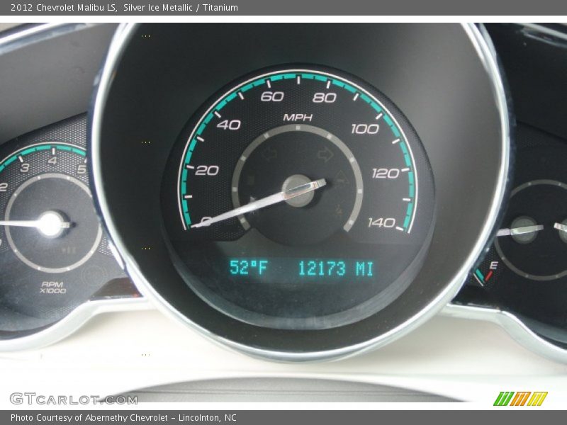 Silver Ice Metallic / Titanium 2012 Chevrolet Malibu LS