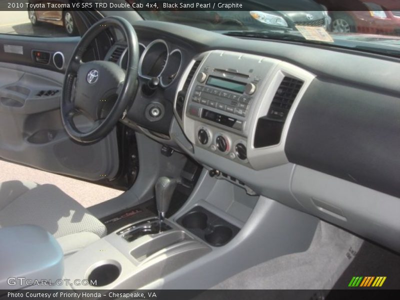 Black Sand Pearl / Graphite 2010 Toyota Tacoma V6 SR5 TRD Double Cab 4x4