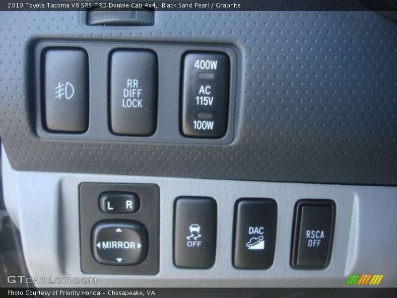 Black Sand Pearl / Graphite 2010 Toyota Tacoma V6 SR5 TRD Double Cab 4x4