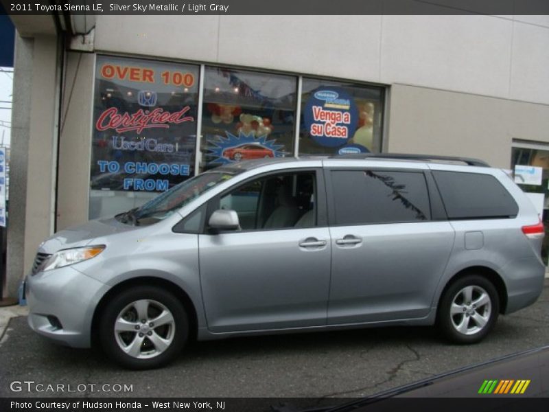 Silver Sky Metallic / Light Gray 2011 Toyota Sienna LE