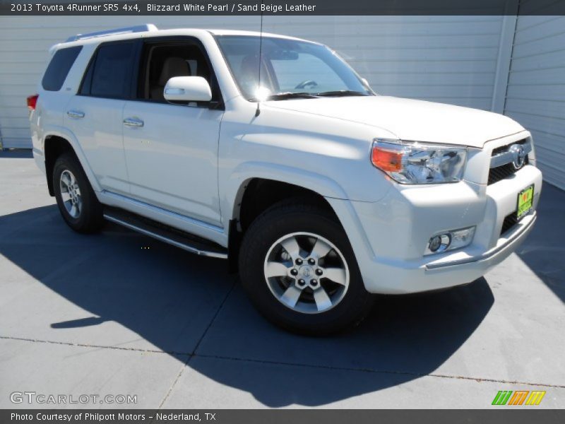 Blizzard White Pearl / Sand Beige Leather 2013 Toyota 4Runner SR5 4x4