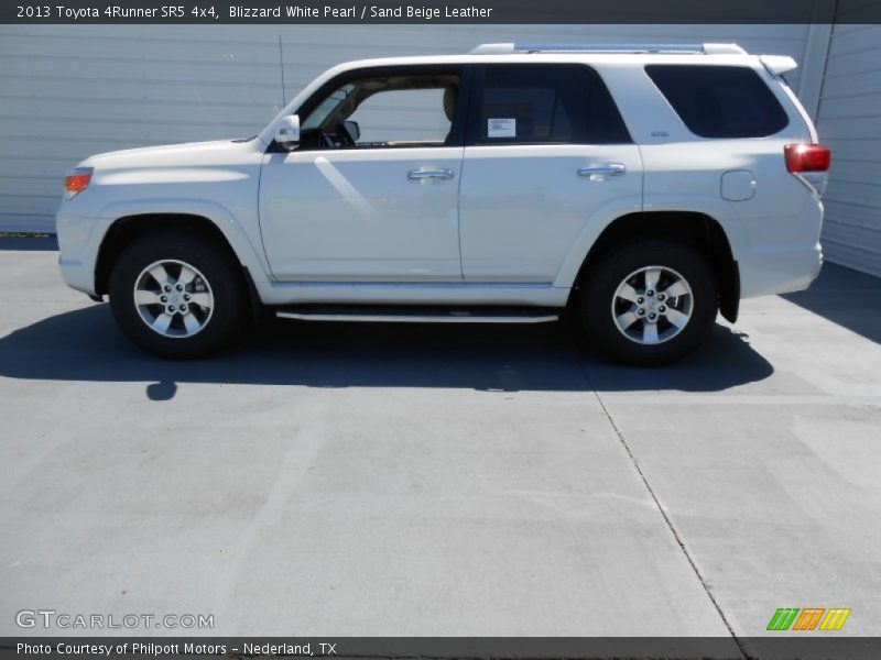 Blizzard White Pearl / Sand Beige Leather 2013 Toyota 4Runner SR5 4x4