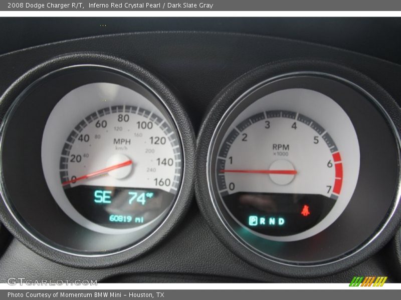 Inferno Red Crystal Pearl / Dark Slate Gray 2008 Dodge Charger R/T