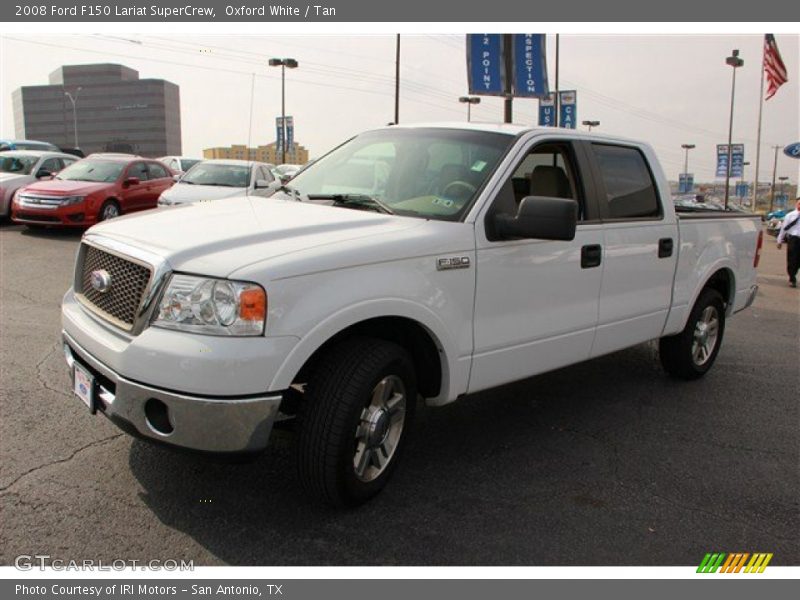 Oxford White / Tan 2008 Ford F150 Lariat SuperCrew