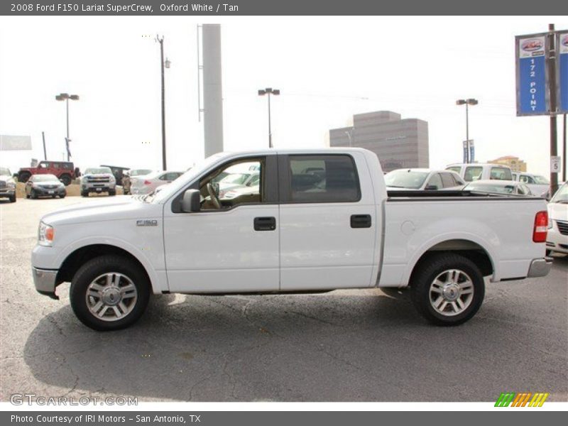 Oxford White / Tan 2008 Ford F150 Lariat SuperCrew