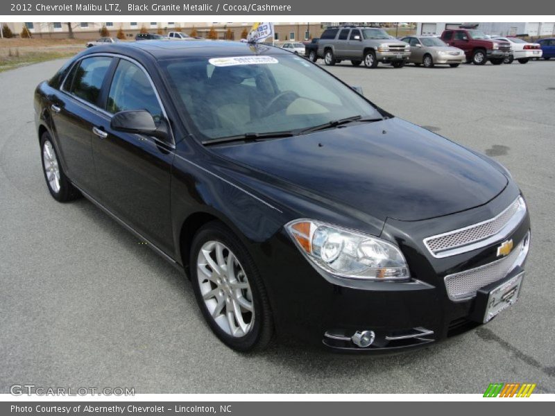 Black Granite Metallic / Cocoa/Cashmere 2012 Chevrolet Malibu LTZ