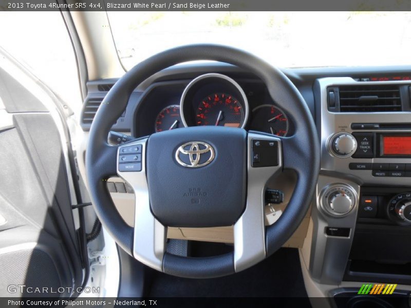 Blizzard White Pearl / Sand Beige Leather 2013 Toyota 4Runner SR5 4x4