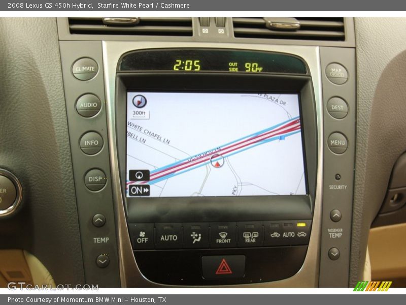 Navigation of 2008 GS 450h Hybrid