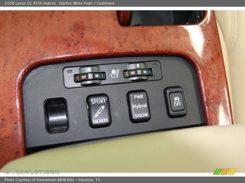 Controls of 2008 GS 450h Hybrid