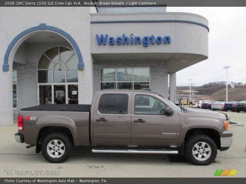 Medium Brown Metallic / Light Cashmere 2008 GMC Sierra 1500 SLE Crew Cab 4x4