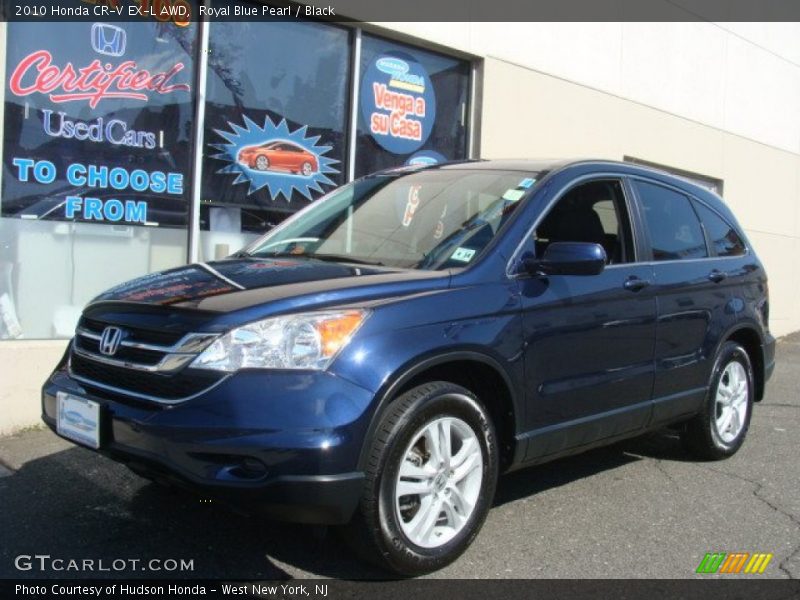 Royal Blue Pearl / Black 2010 Honda CR-V EX-L AWD