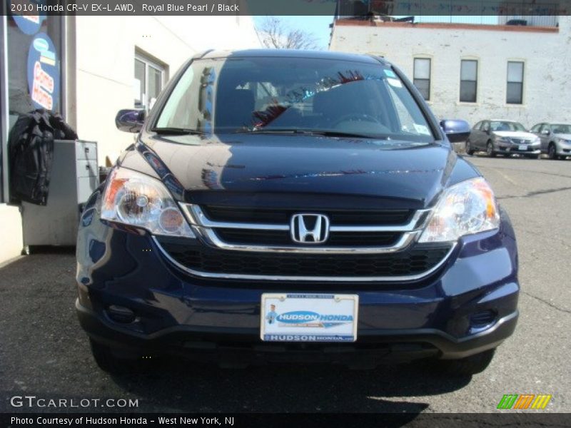 Royal Blue Pearl / Black 2010 Honda CR-V EX-L AWD