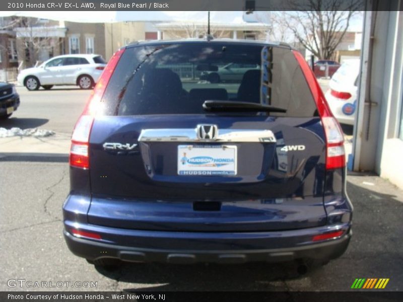 Royal Blue Pearl / Black 2010 Honda CR-V EX-L AWD