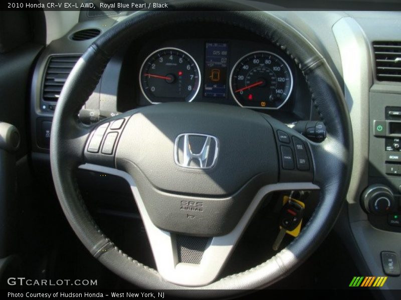 Royal Blue Pearl / Black 2010 Honda CR-V EX-L AWD