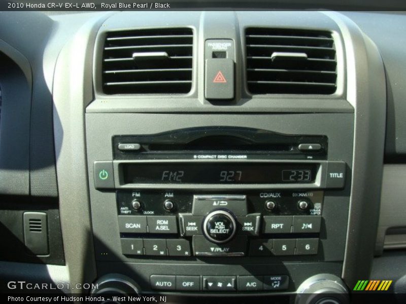 Royal Blue Pearl / Black 2010 Honda CR-V EX-L AWD