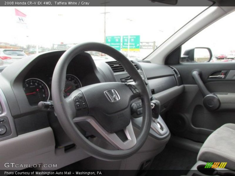 Taffeta White / Gray 2008 Honda CR-V EX 4WD