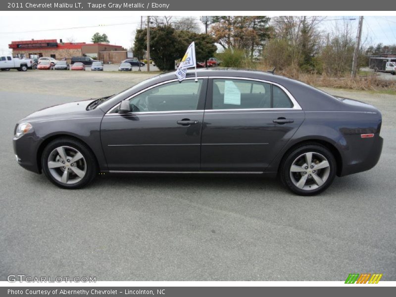 Taupe Gray Metallic / Ebony 2011 Chevrolet Malibu LT