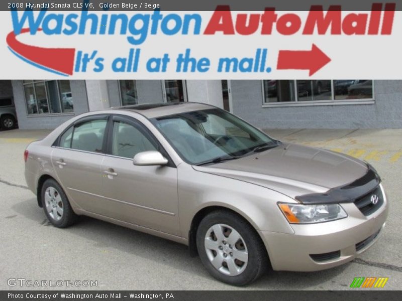 Golden Beige / Beige 2008 Hyundai Sonata GLS V6