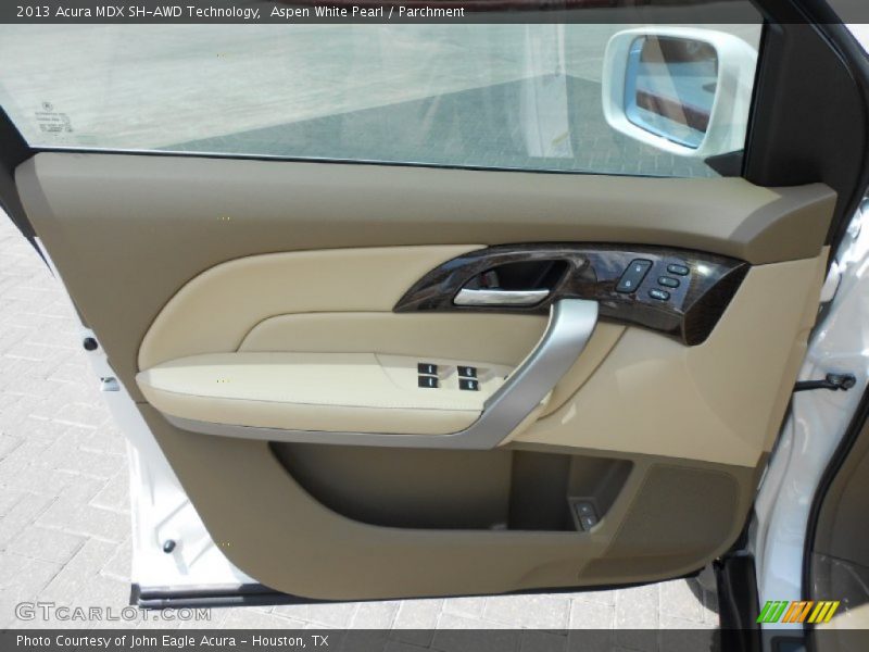 Aspen White Pearl / Parchment 2013 Acura MDX SH-AWD Technology