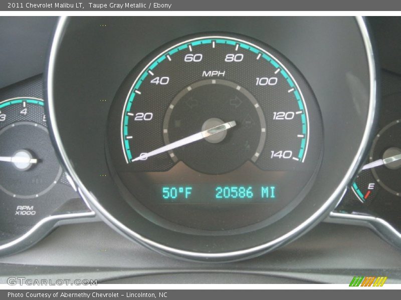 Taupe Gray Metallic / Ebony 2011 Chevrolet Malibu LT