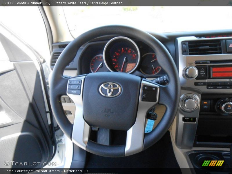 Blizzard White Pearl / Sand Beige Leather 2013 Toyota 4Runner SR5