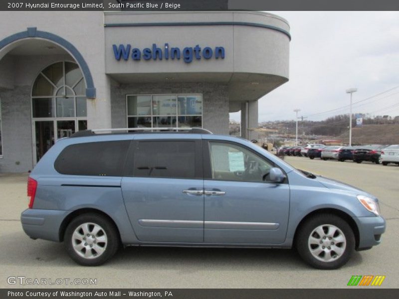 South Pacific Blue / Beige 2007 Hyundai Entourage Limited