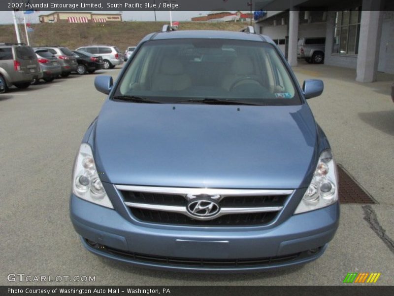 South Pacific Blue / Beige 2007 Hyundai Entourage Limited