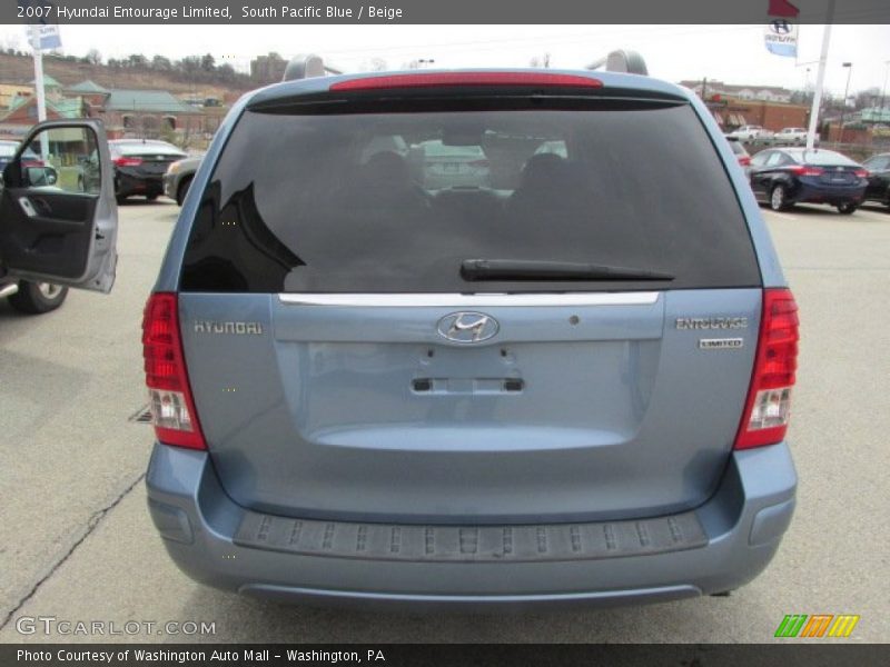 South Pacific Blue / Beige 2007 Hyundai Entourage Limited