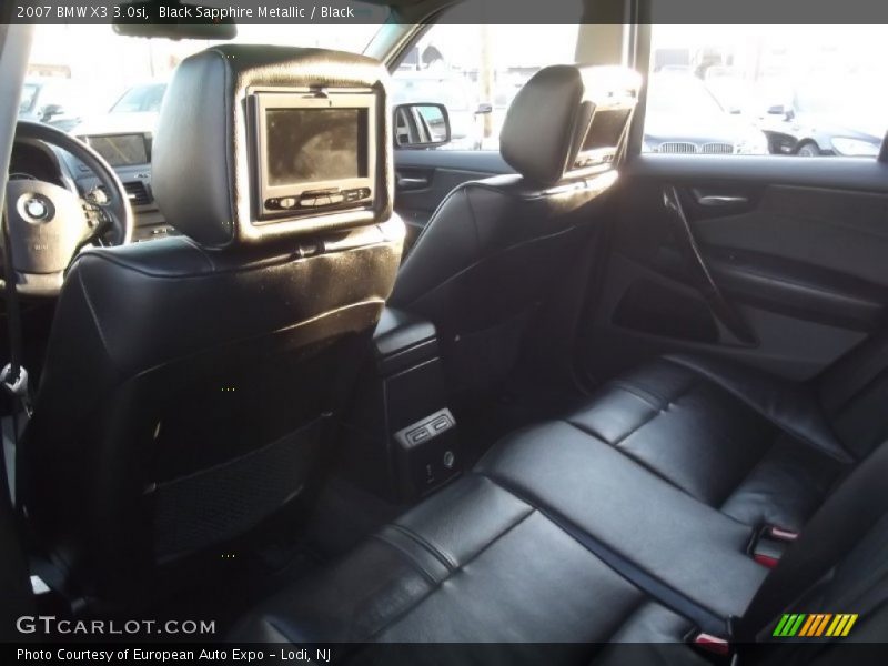 Black Sapphire Metallic / Black 2007 BMW X3 3.0si