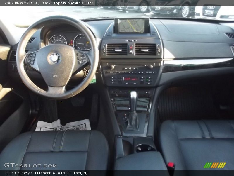 Black Sapphire Metallic / Black 2007 BMW X3 3.0si
